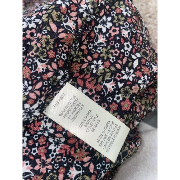 Max Studio Elbow Length Sleeve Print Tiered Maxi Dress SZ M brown floral - Picture 6 of 10